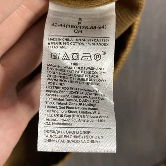 NWT Banana Republic Men’s Brown Corduroy Trucker Button Up Jacket Small - Picture 5 of 8